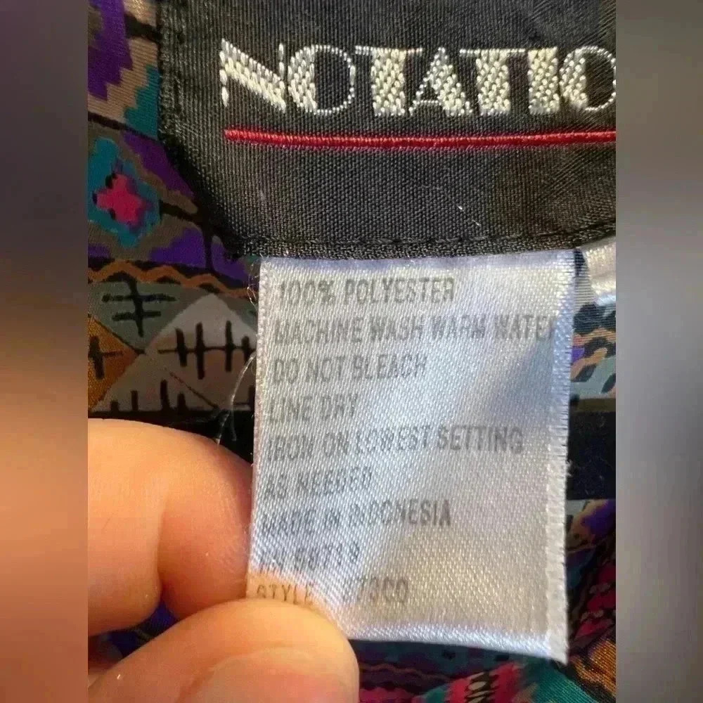 Notations Vintage Patterned Blouse - image 6